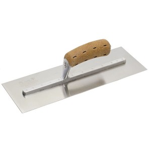 Premium Stainless Steel Finishing trowel with BiKoHANDLE® Premium Cork Handle, 355mm x 120mm